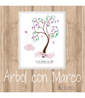 ARBOL HUELLAS CUMPLEAÑOS NIÑA