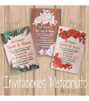 INVITACIONES METACRILATO