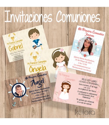 INVITACIONES COMUNIÓN