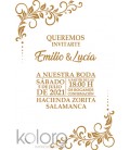 10 INVITACIONES METACRILATO 3mm