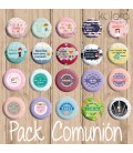 PACK CHAPAS DE COMUNIÓN (10 Ud)