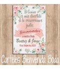 CARTEL BIENVENIDA BODA