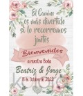 CARTEL BIENVENIDA BODA