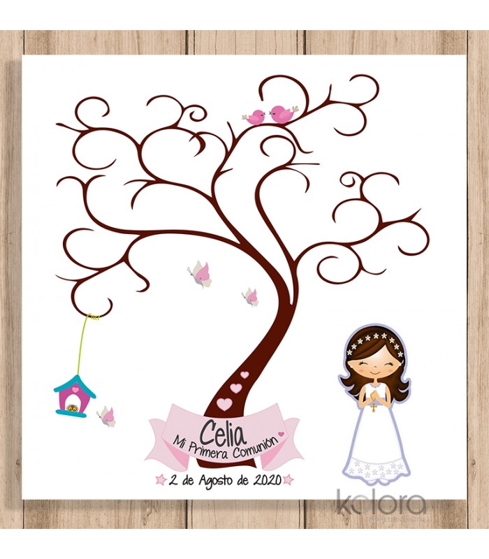 arbol huellas para comunion personalizado - Print Phone