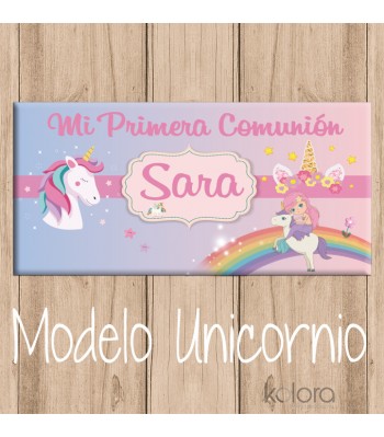 LONA CANDY BAR MODELO UNICORNIO