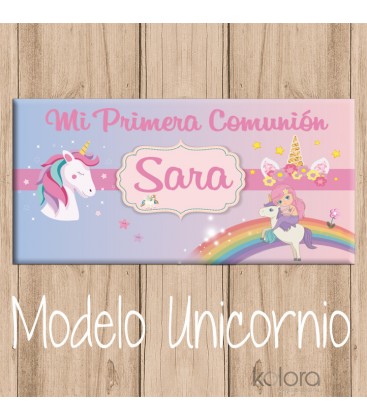 LONA CANDY BAR MODELO UNICORNIO