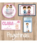 25 PEGATINAS PERSONALIZADAS