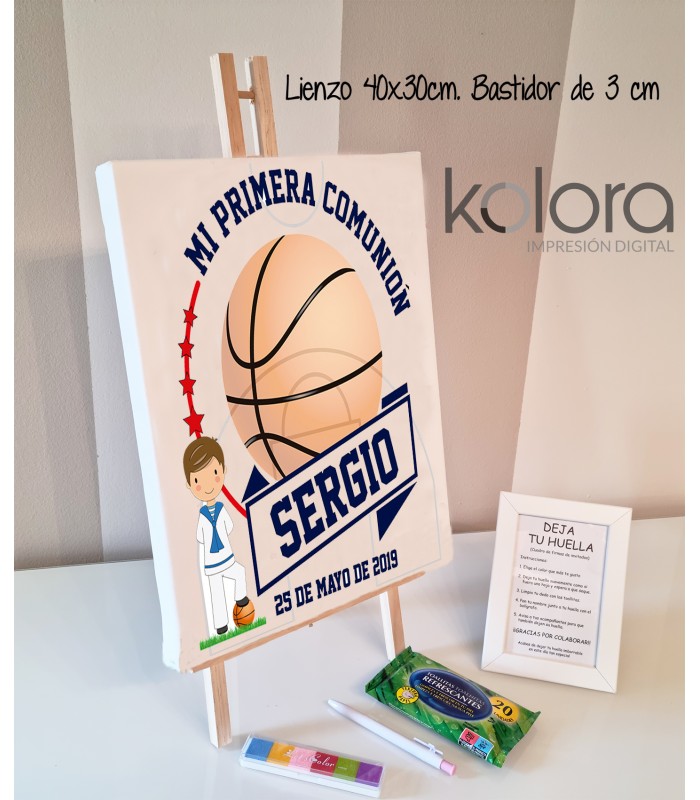 Photocall Cumpleaños Baloncesto + Cartel Personalizado