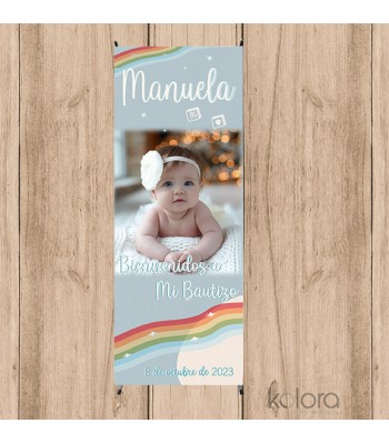 BANNER BAUTIZO ARCOIRIS