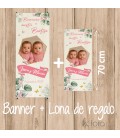 BANNER BAUTIZO CALA VERDE Y ROSA